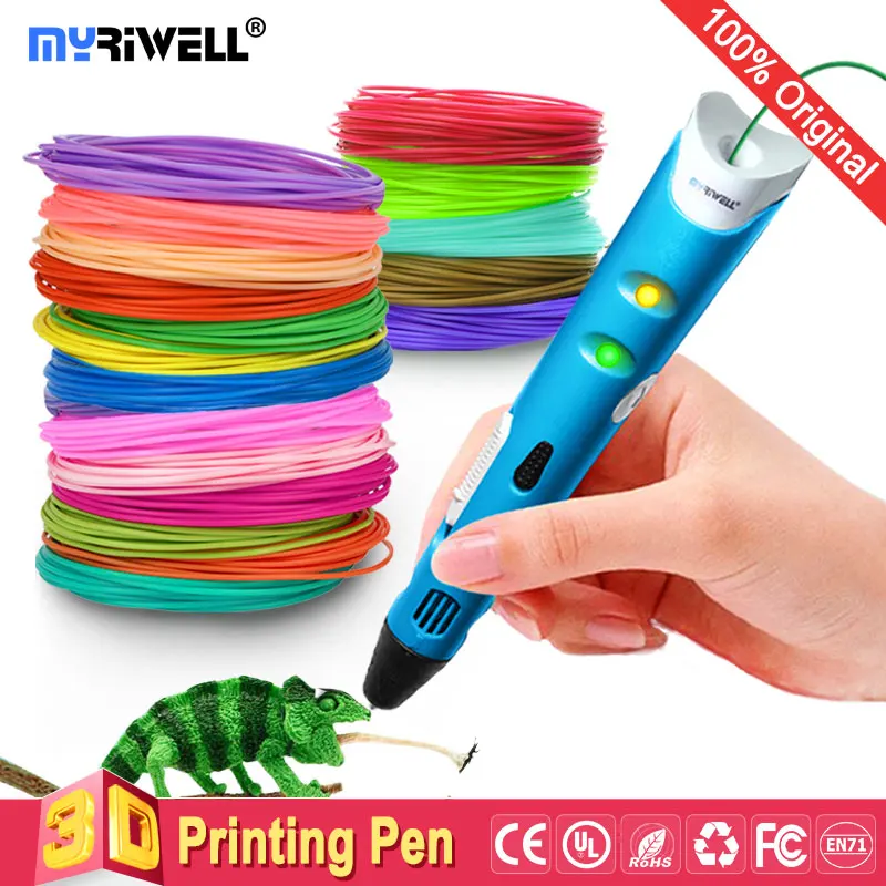 

myriwell 3d pen 3d pens,1.75mm ABS/PLA Filament,3 d pen3d model,Creative3d printing pen,Best Gift for Kids DIY creative,pen-3d