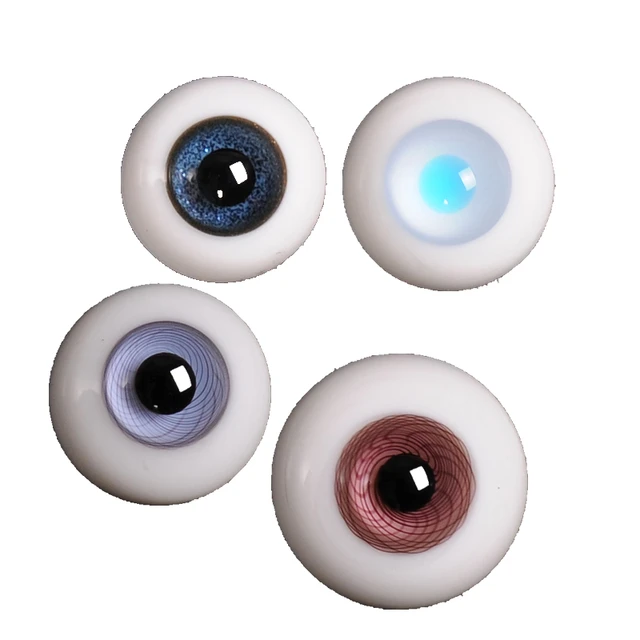 Realistic Bjd Doll Eyes for 1/3 1/4 1/6 Bjd Doll or Art Doll, Safety Eyes  Craft Eyes Toy Eyes 10mm 12mm 14mm 16mm 18mm 20mm Small Iris 