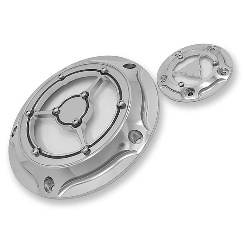 Мото с ЧПУ Дерби календари Minuterie Couverture Pour для Harley Touring Road King DynaSoftail Fatboy Du Patrimoine Capot
