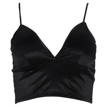 Женский Одноцветный сексуальный бикини с бретельками, топы, майка, нижнее белье, бюстгальтер без косточек, B0KD