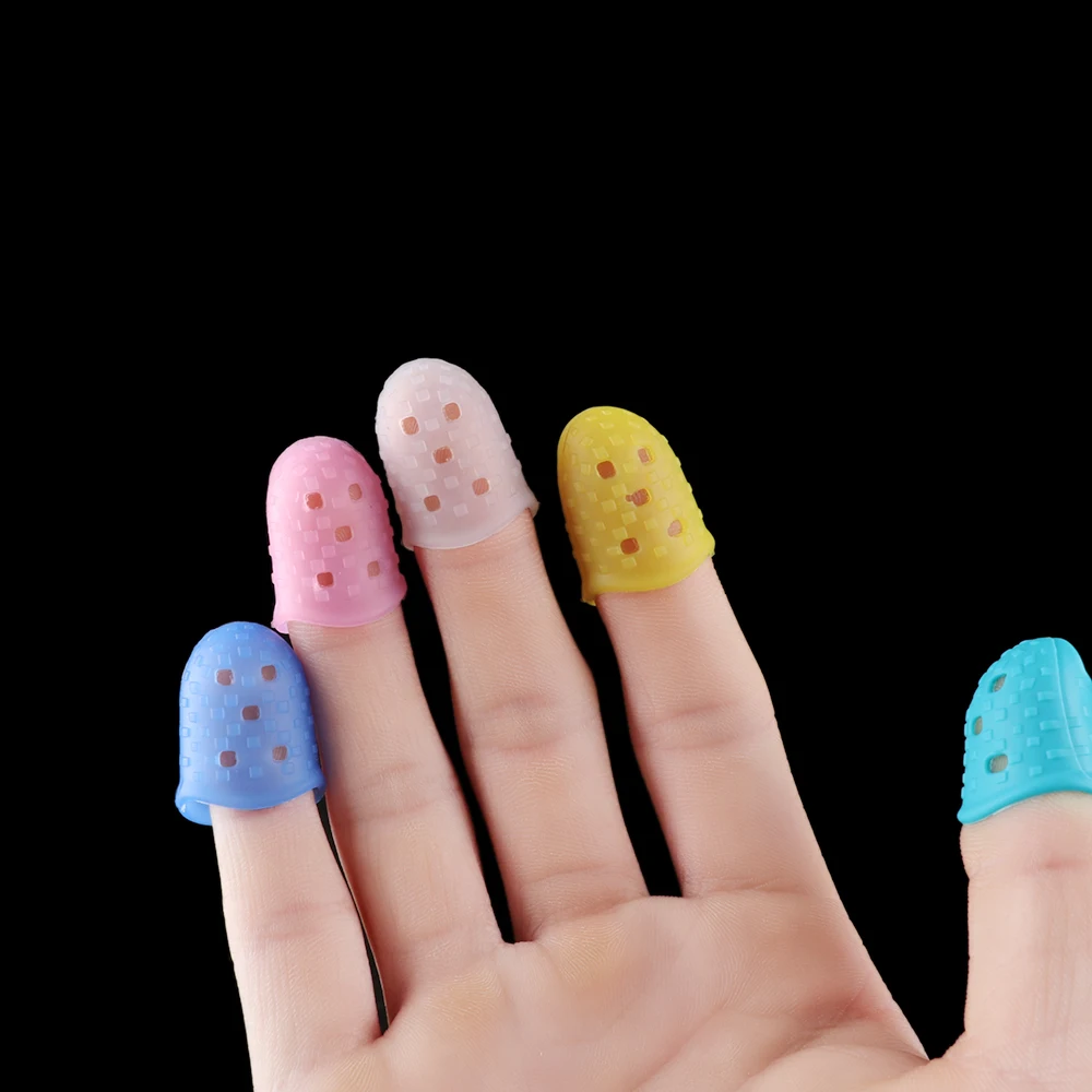 Description Picture 6 of item4PCS Guitar Fingertip Protection Silicone Finger Guards Non-slip Fingertip Protection Fingerstall For Ukulele Guitars Accessory