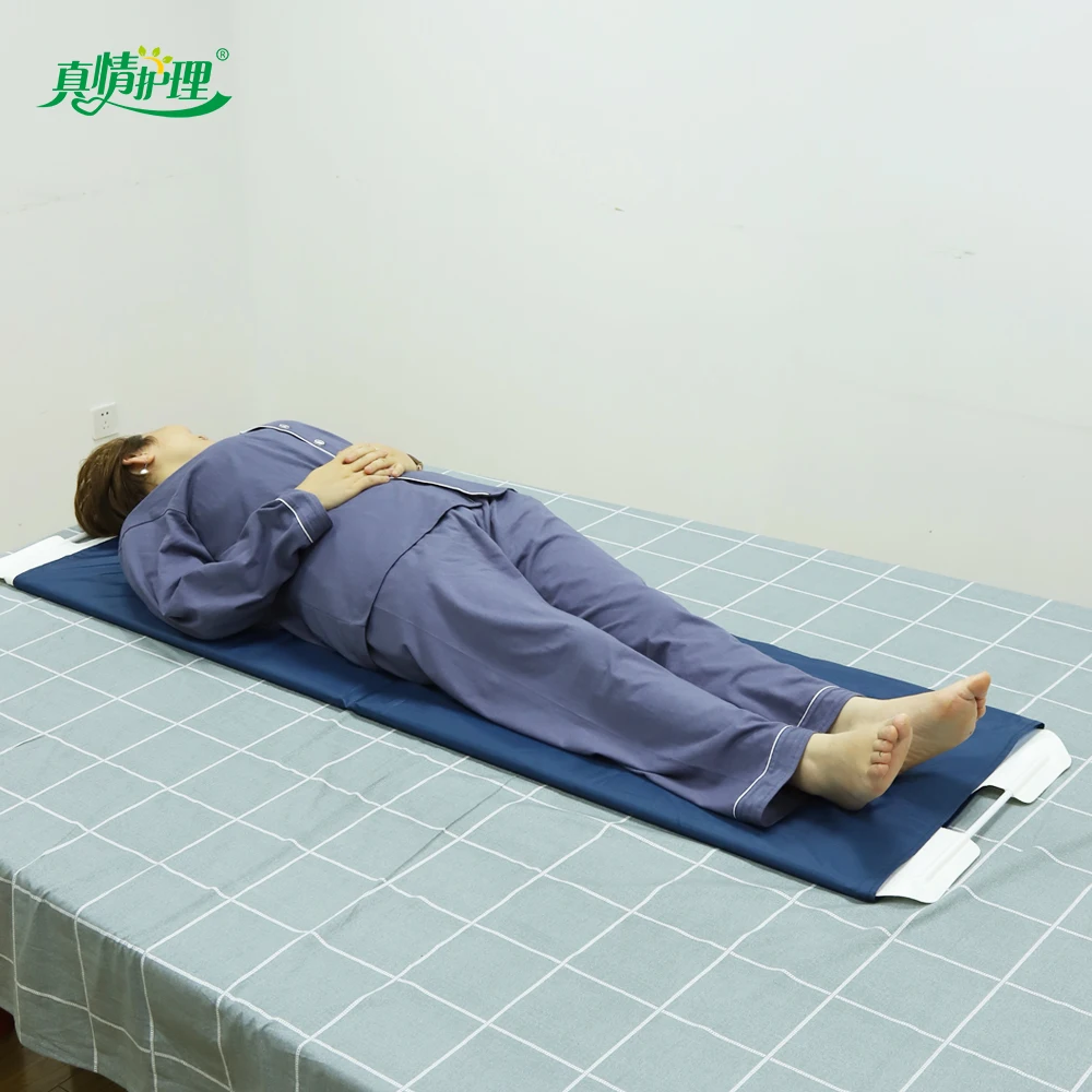 

Medical transfer bed with foam board and oxford cloth nylon slip cloth easy to transfer patients highly relieve nursing burden