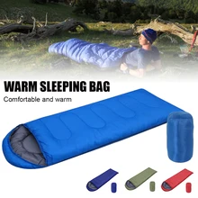 

Sleeping Bag Waterproof Envelope Backpacking Sleeping Bags with Compression Sack Warm Winter Camping Sleeping Bag