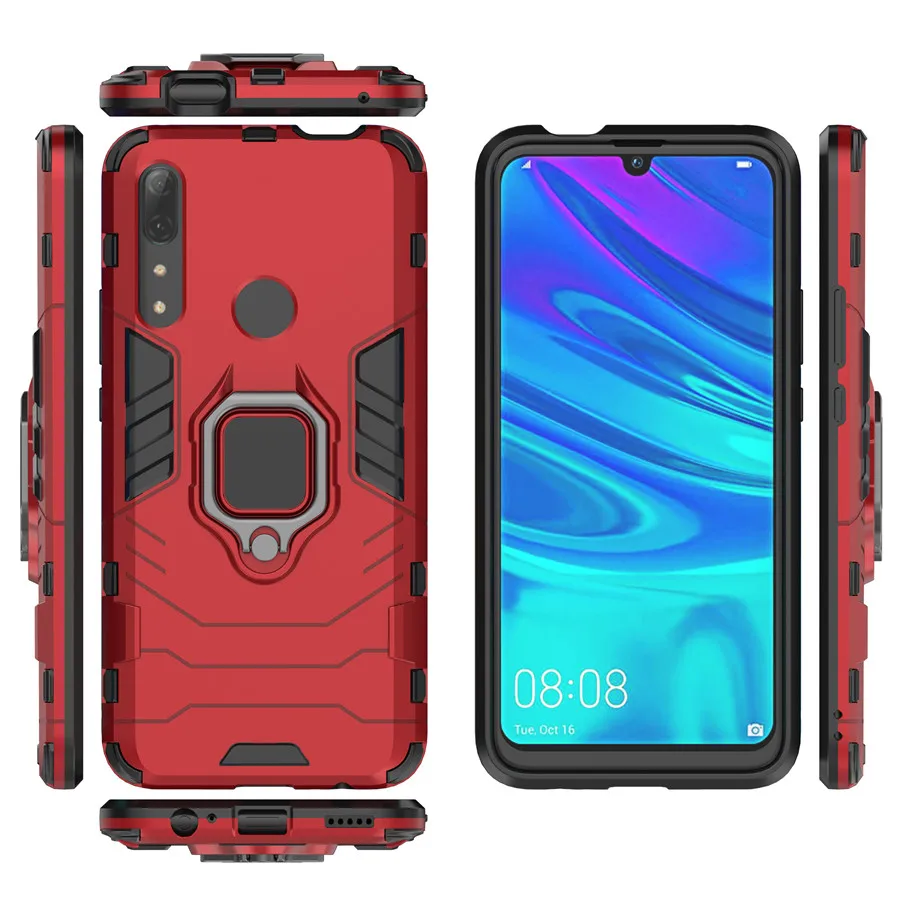Для huawei P Smart Z Plus чехол магнитный автомобильный держатель кольцо жесткий бронированный чехол "Железный человек" для huawei Y5 Y6 Y7 Pro Y9 Prime