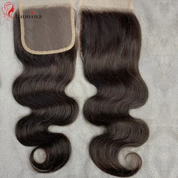 Body Wave Closure Brazilian Human Hair 4X4 Lace Closure With Baby Hair Natural Color Remy Hair Brazilian Lace Closure 22inches