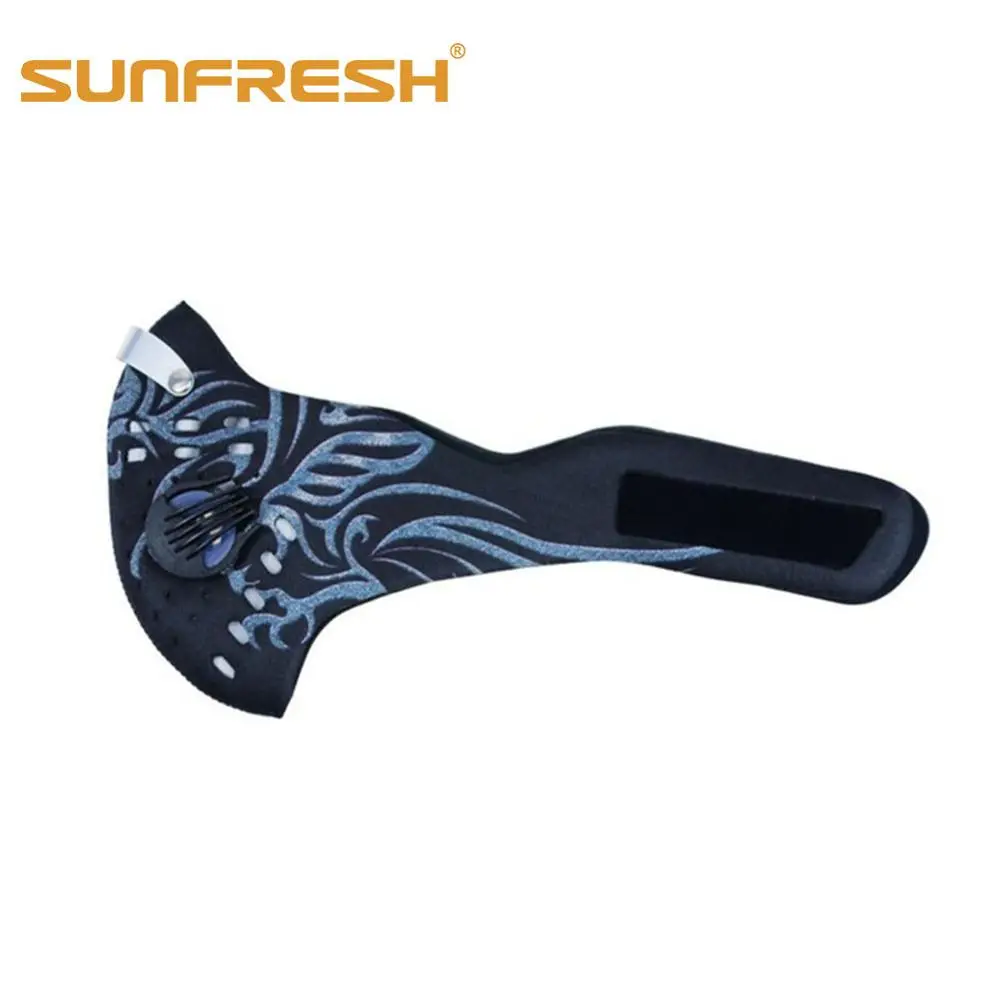 005E040 face Anti Dust Pollution Mask Activated Carbon Dustproof Cycling Mask N99 Filters Neoprene Air Pollution mouth Mask face Cover - Цвет: 005E040