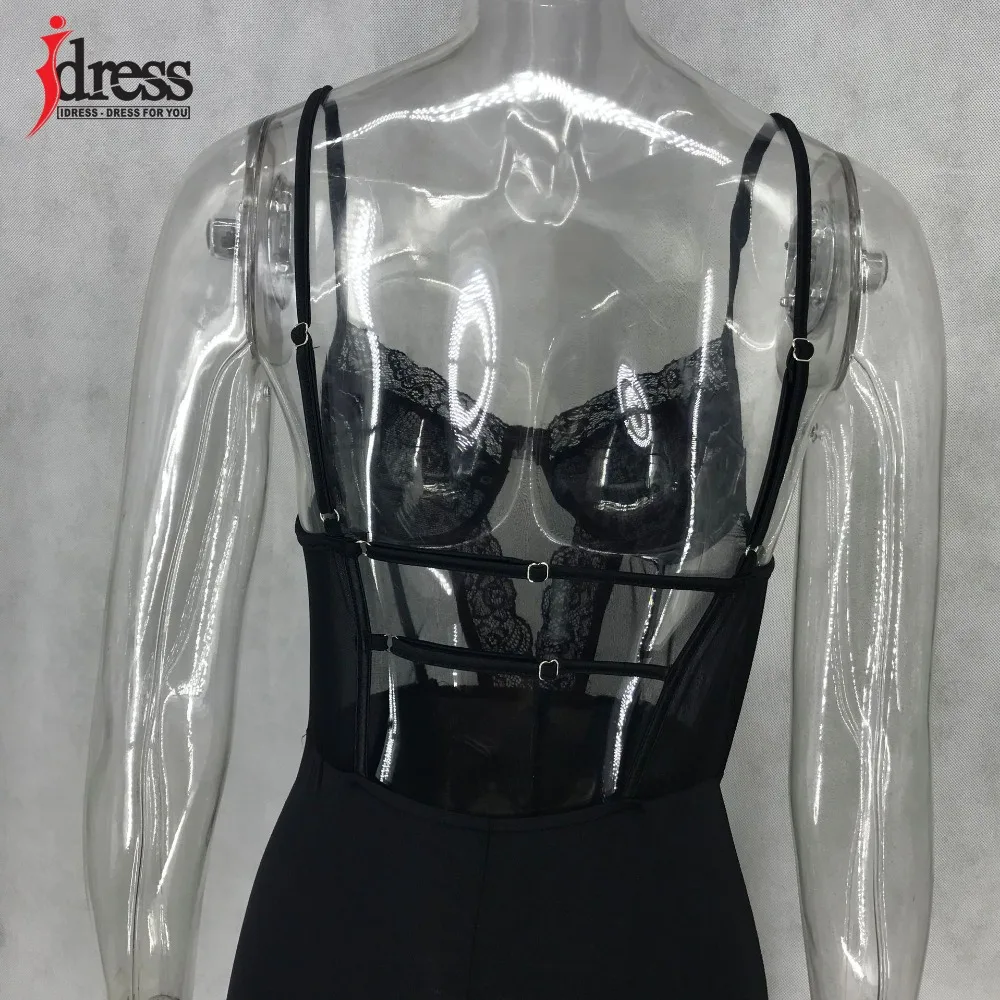 IDress Sexy Women See Through Floral Lace Sleepwear Babydoll Erotic Cosplay Costume Porno Body Mujer Mesh Sheer Lace Playsuit (7)