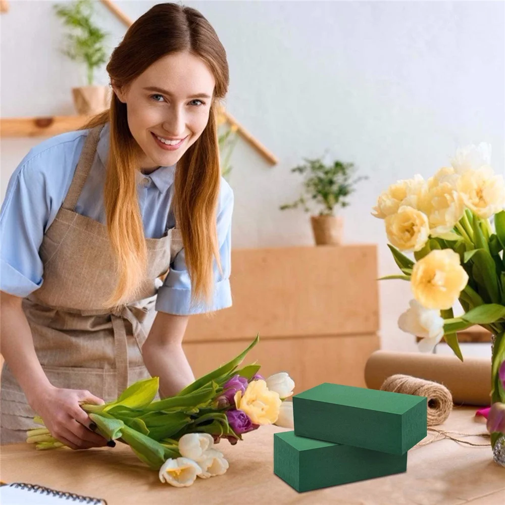 1 Stück DIY Blumen schaum Ziegel Blumen Verpackung Anordnung Blumen Schlamm Florist Styropor Blöcke für Blumen arrangement Bastel bedarf
