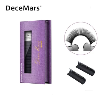 DeceMars Eyelash Extensions Faux Mink Individual Eyelashes Extensions for Salon Use Natural Semi Permanent Eyelash 16lines/Tray