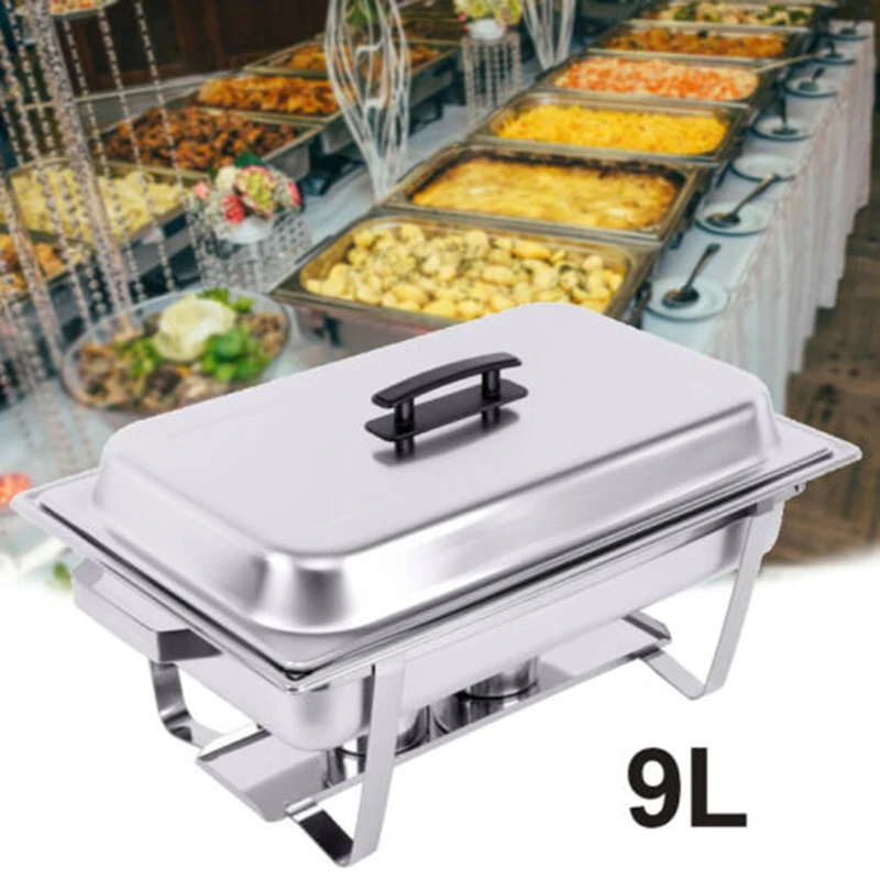 9L Chafing Dish Buffet Stove Stainless Steel Chafing Dish Food Warmer