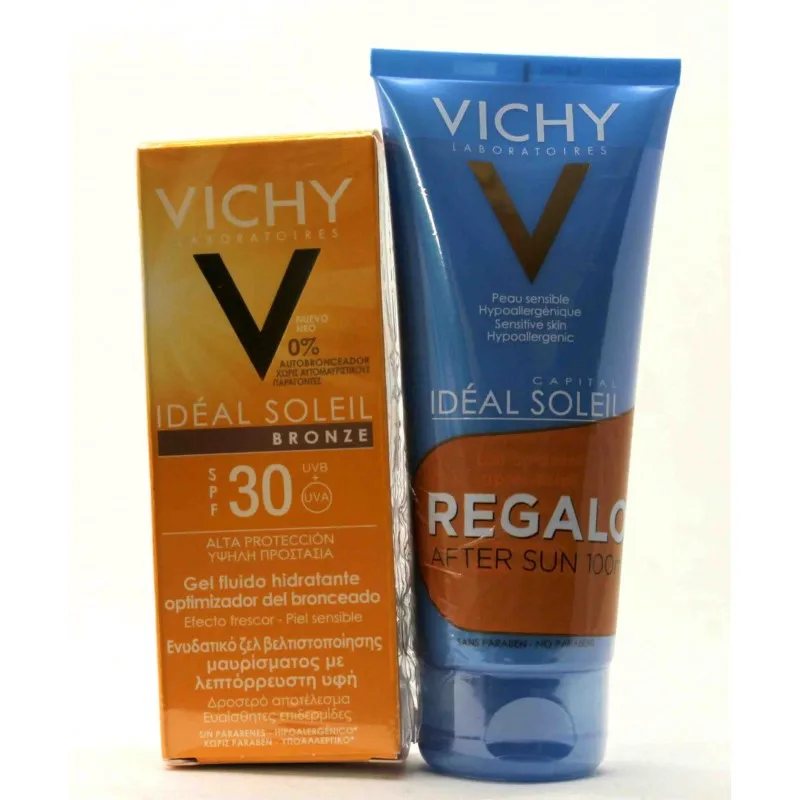 Vichy Ideal Soleil Bronze Facial Gel 30 50 ml + free Aftersun 100 ml - AliExpress