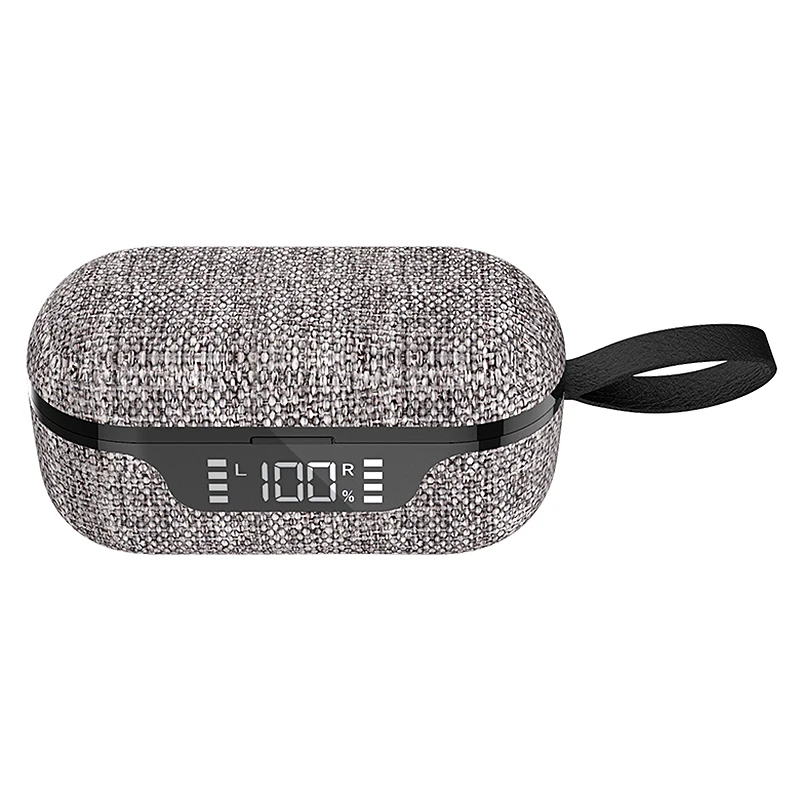 

T8 Bluetooth Headset, TWS Bluetooth 5.0 Binaural Stereo Sports Digital Display 500MAh Charging Box Wireless Headset