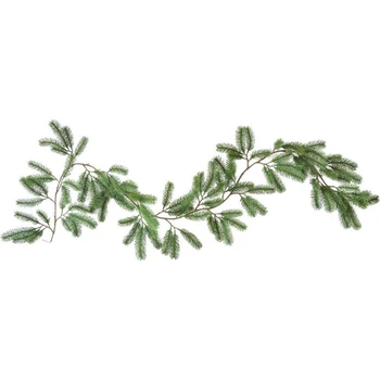 

1.8M Artificial Green Christmas Garland Wreath Xmas Home Party Christmas Decoration Rattan Hanging Ornament for Kids