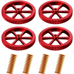 Ressorts de matrice de lit en aluminium, 4 pièces, mise à niveau manuelle, Creality améliorée, écrou de nivellement pour Ender 3 Pro Plus 5 Pro CR 20 