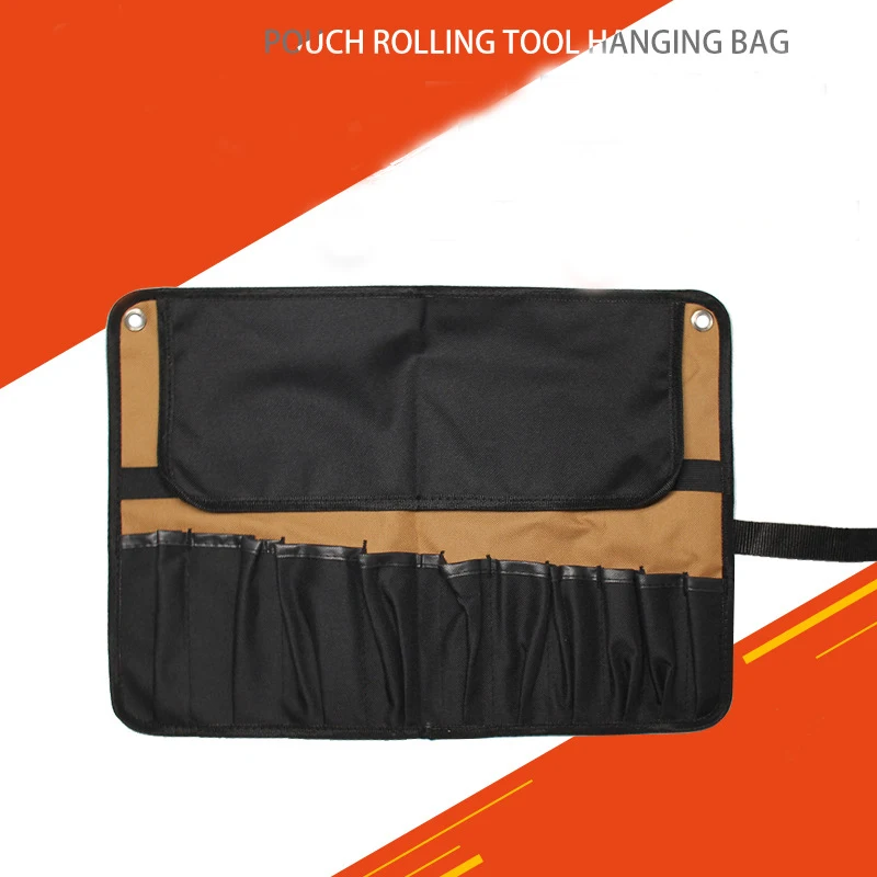 

Roll Tool Pouch Rolling Tool Hanging Bag Multi Pockets Organizer