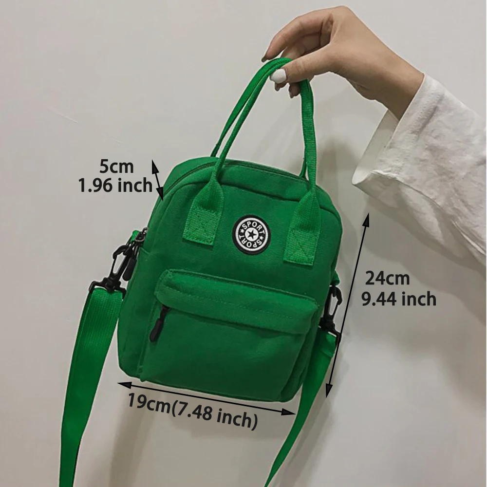 Женский рюкзак в Корейском стиле, Одноцветный школьный рюкзак из парусины для девочек-подростков, студентов, мужчин, Mochila