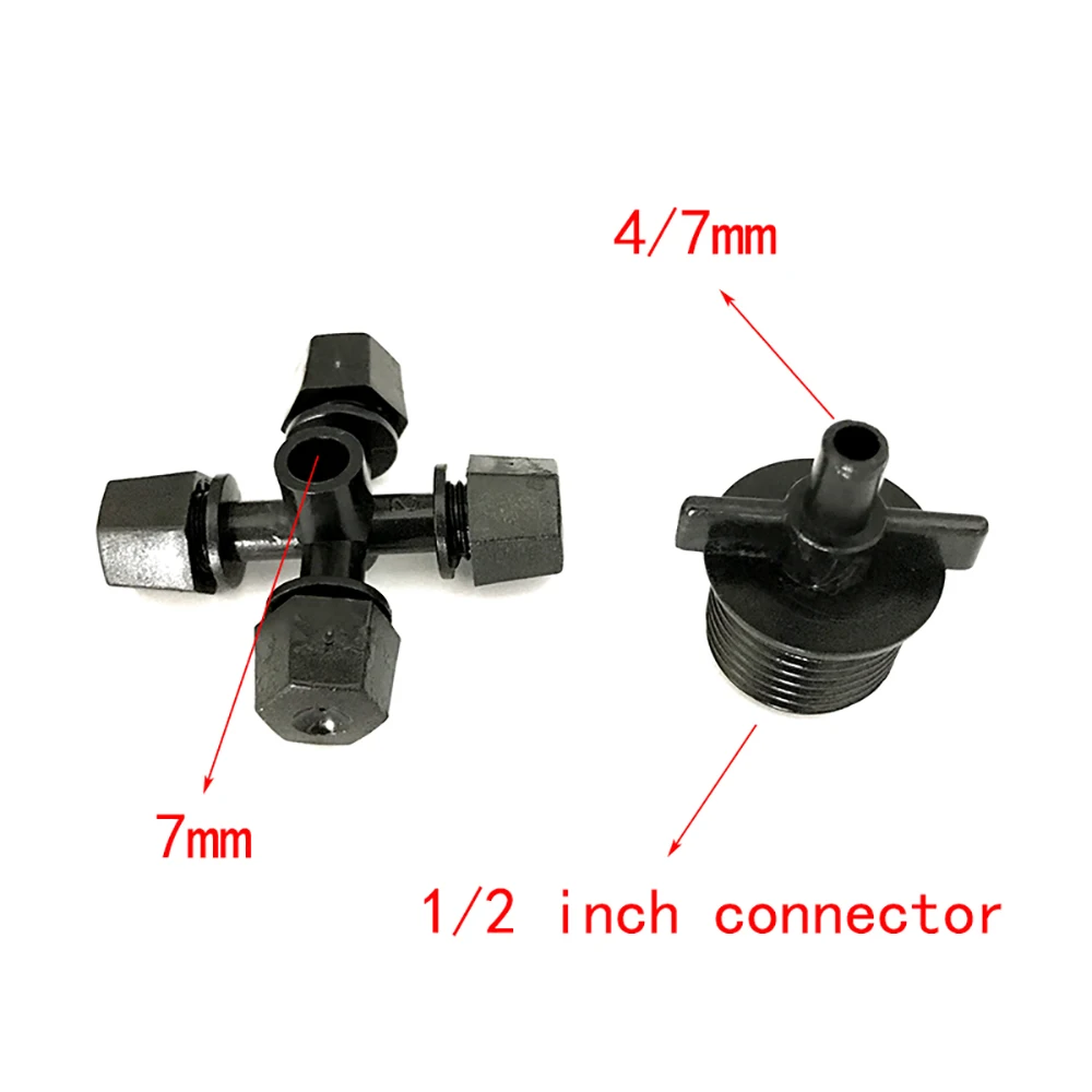 10 шт. садовый полив серый 4 способ запотевания спринклерная насадка с 1/2 ''коннектором Распылительная насадка Микросистема орошения тумана IT181