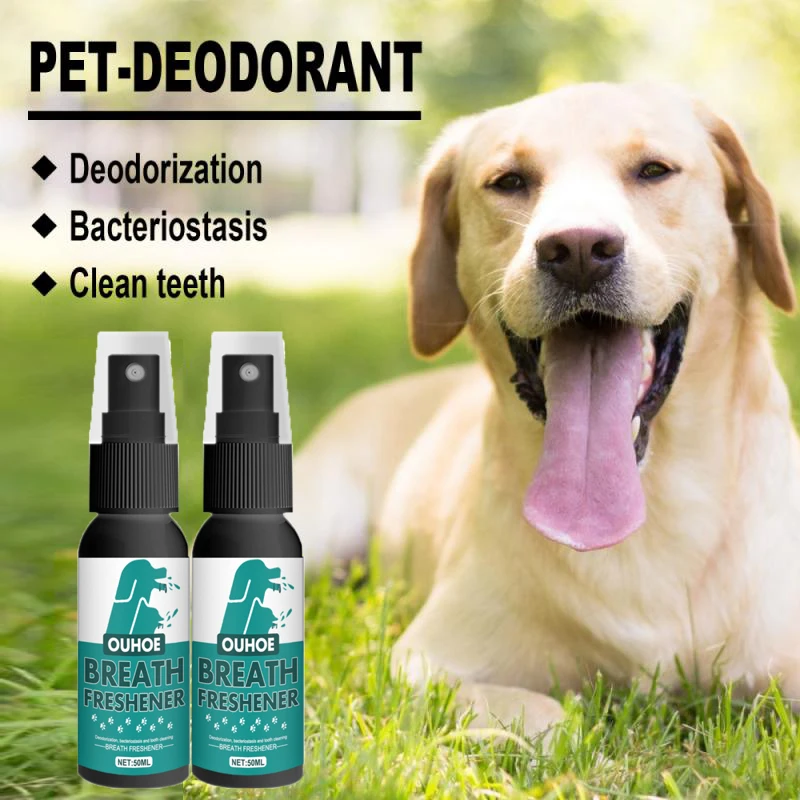 50ml Pet Spray Perfumes For Dogs Pet Oral Deodorant Dog Cat Mouth Teeth