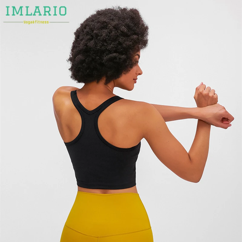 Спортивный бюстгальтер IMLARIO Racerback укороченный топ для тренировок в тренажерном