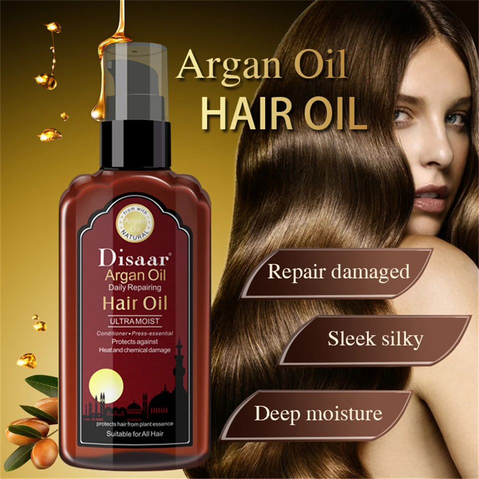 120ml Pure Keratin Argan Oil Care Hair& Scalp Treatment Moisturizing Hair Easily Absorbed Oils Increase the Gloss Repair Hair