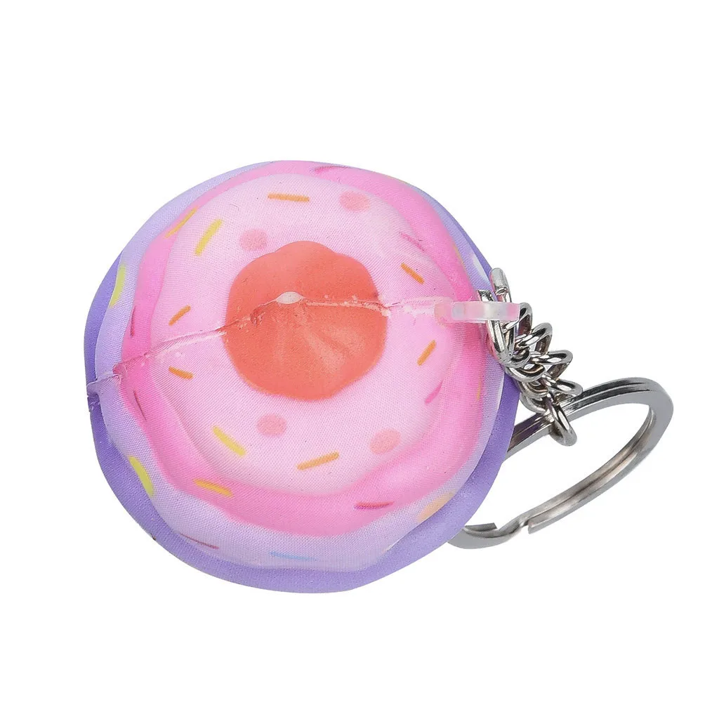 Ice Cream squeeze toy Pendants Creative Gift Simulation Cake Slow Rising Straps Bread Toys Backpack Accessories Decorations #A