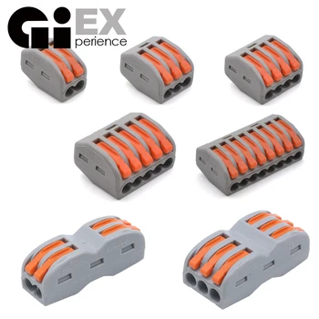 

30 & 50 Pieces Mini Fast Universal Wiring Wire Connector & Set Conductor Terminal Block Solar Cable Connector Energy Easy Quick