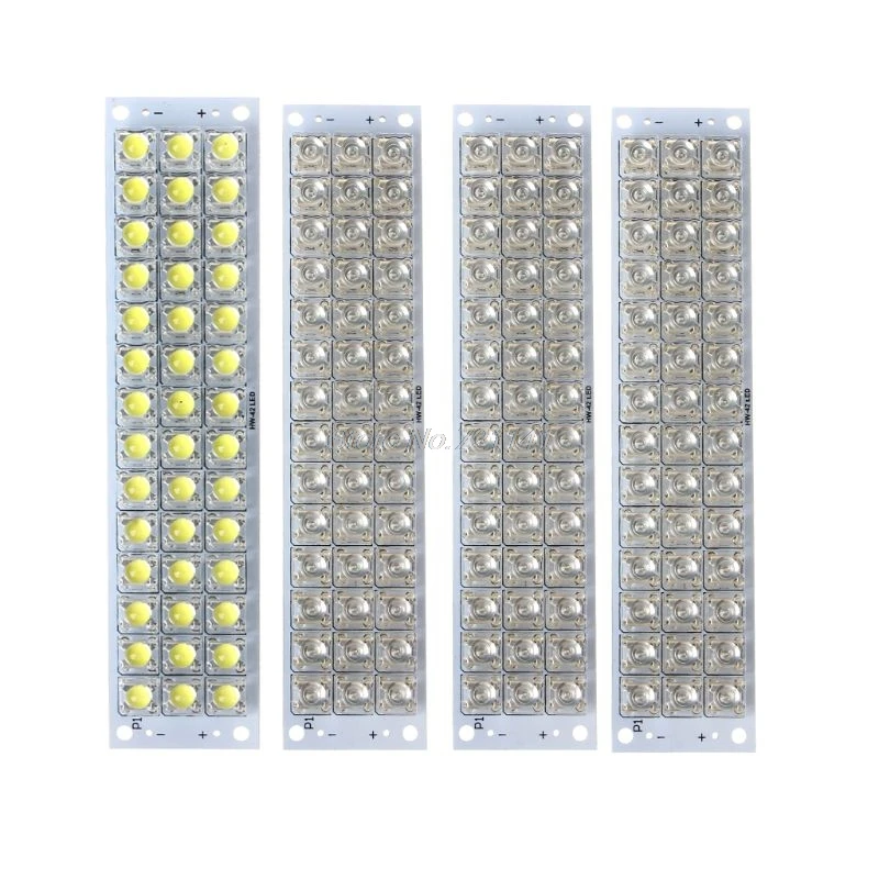

12V LED Panel Board Lamp Panel With 42 Piranha LEDs Energy Saving High White Illumination 230mA 3W Dropship