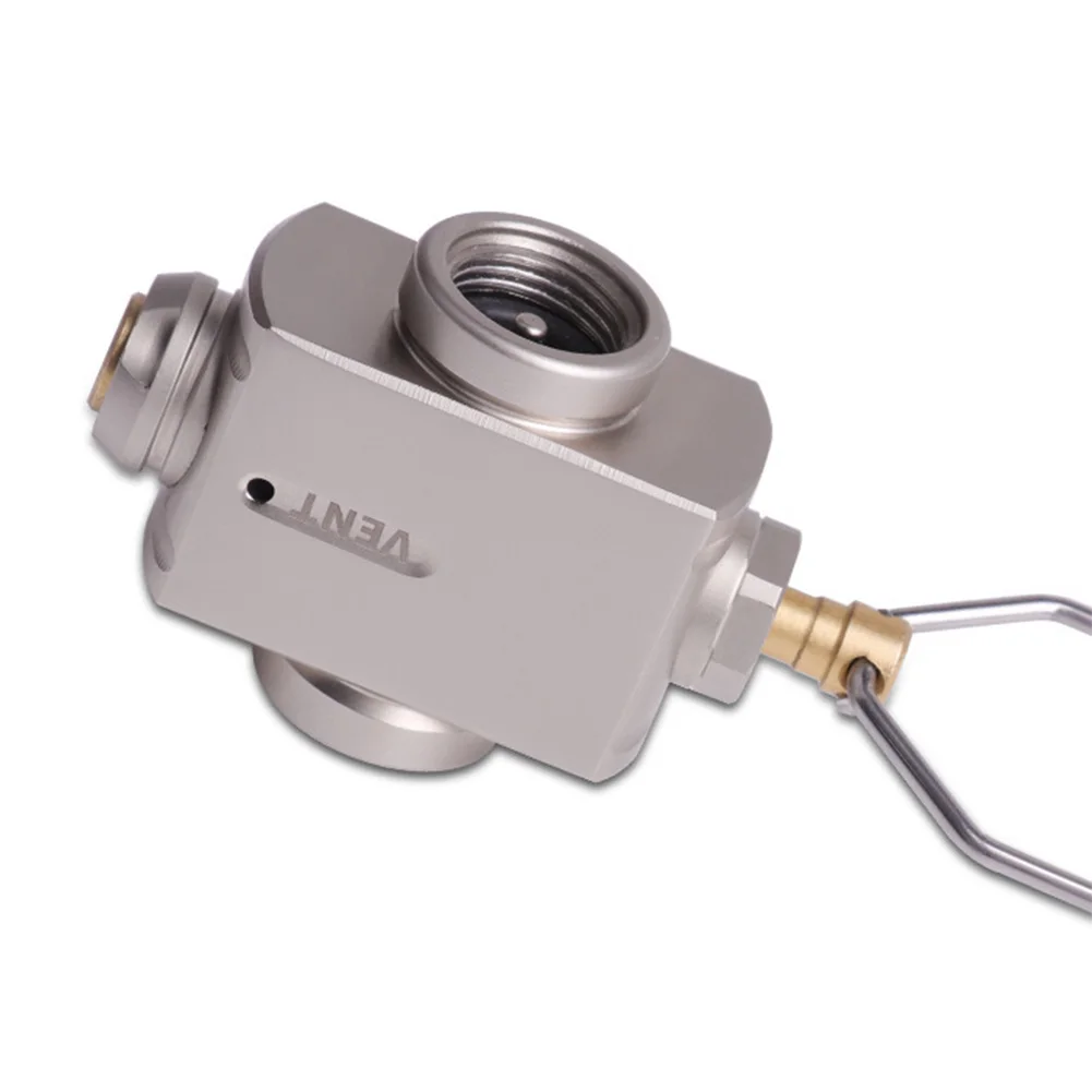 Canister Shifter Camping Stove Tank Tool Gas Refill Adapter Flat Outdoors Metal Converter Burners Cylinder Portable Accessories
