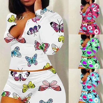 

Onesie for Adult Cartoon Pajamas Onesie Pyjamas Women Unicorn Sleepwear Jumpsuit Bodycon Sleeping Rompers Full Print Summer