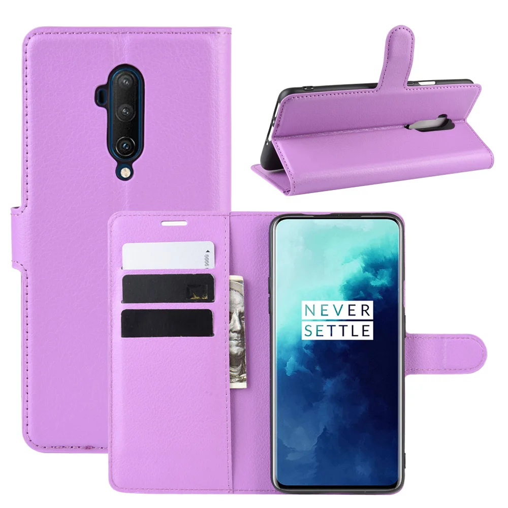 Чехол для Oneplus One Plus 7T Pro, роскошный флип-чехол из искусственной кожи с текстурой личи, кожаный чехол-бумажник для Oneplus7T Pro mlaren Edition, чехол-подставка для телефона