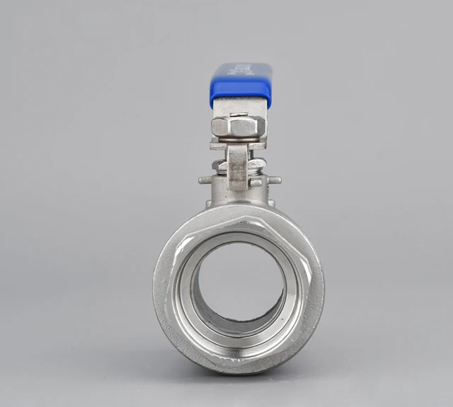 2 Pezzi Valvola A Sfera 1/2 Pollice - Acciaio Inox, Per Acqua E Gas, DN15, Con Filettatura G1/2