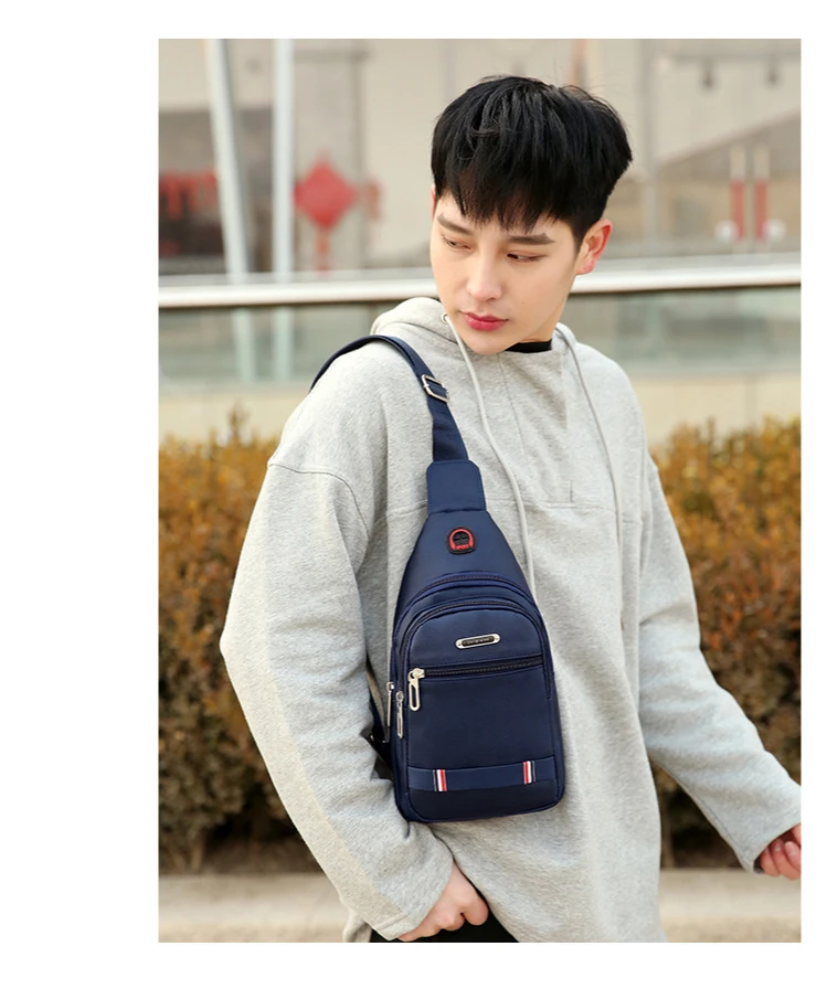 ZK20 Tool Bag Breast Package Men Shoulder Crossbody Bag Leisure Waterproof Hard-Wearing Oxford Cloth Cross Body Chest Bag Travel tool bags for sale