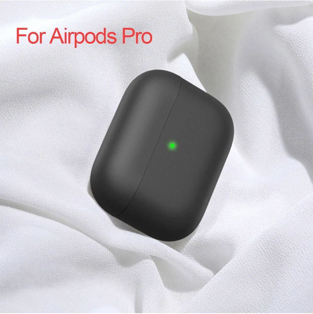 Специальный Bluetooth чехол для наушников, силиконовый чехол, защитный чехол для Apple Airpods Pro для Airpods 2 3, аксессуары - Цвет: Black-Pro