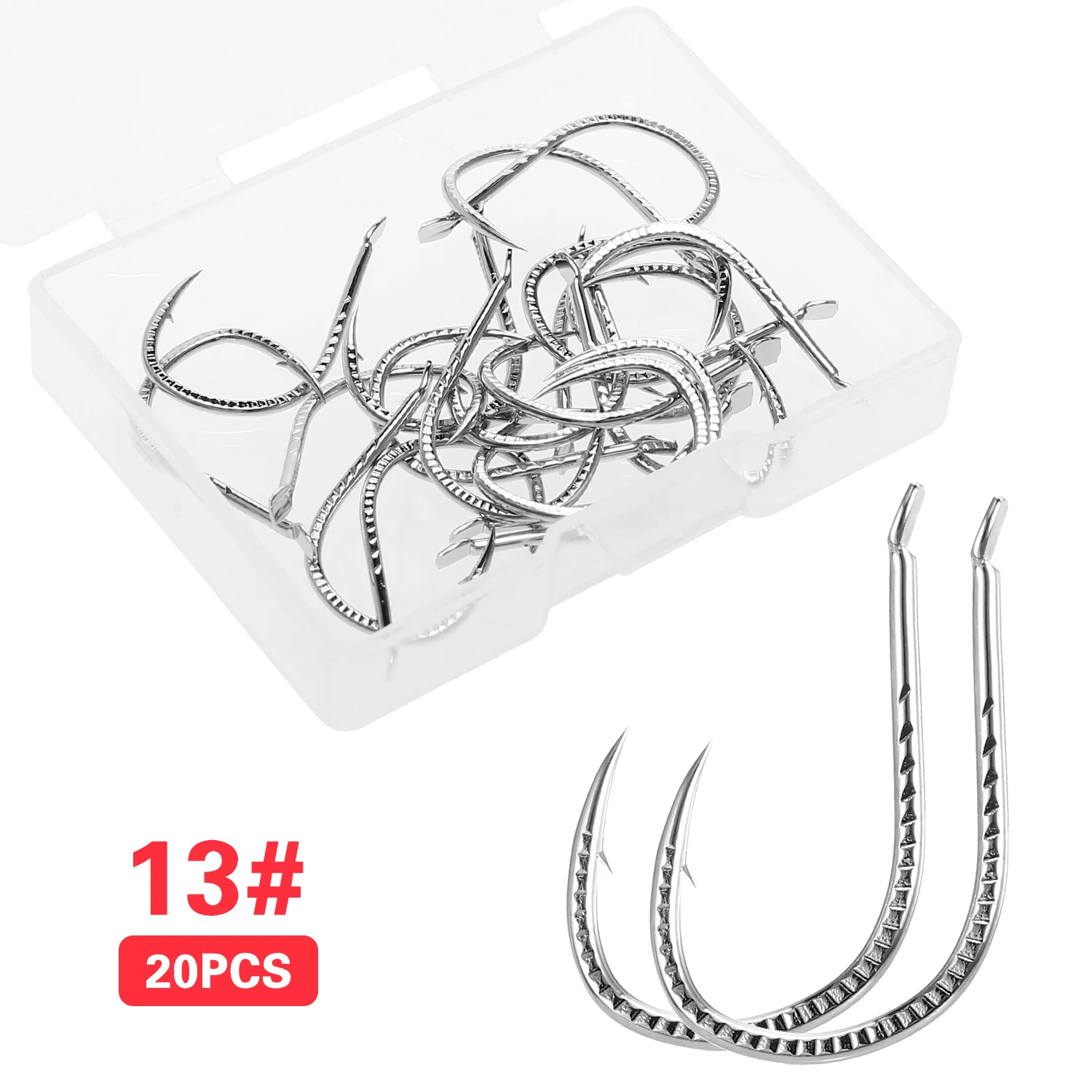 

20pcs/lot Fishing Soft Worm Hooks High Carbon Steel Wide Super Lock Fishhooks Lure Softjerk Hooks Fishing Tackle