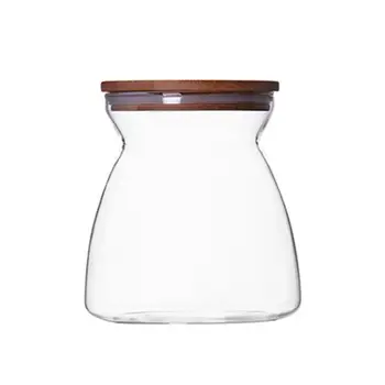 

Transparent Grain Canister Kitchen Food Sealed Storage Container Empty Storage Jar For Loose Tea Coffee Bean Dried Fruit