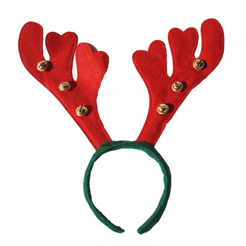 12pcs/pack Reindeer Headband Antlers Cosplay Antlers Christmas Deer Ears Headband Christmas Hair Accessories For Christmas Decor