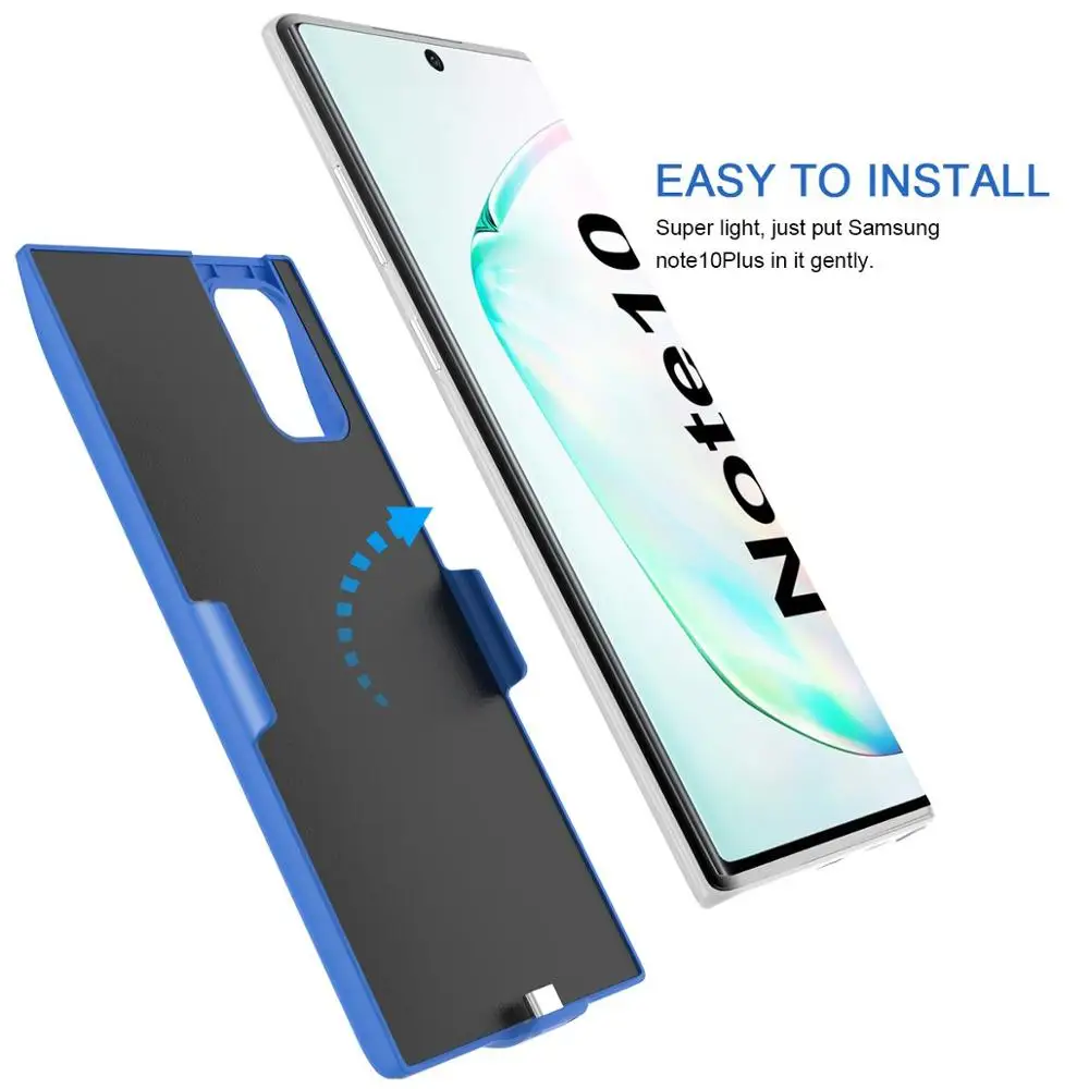 Power Bank зарядное устройство чехол для Samsung Galaxy Note 10 плюс портативный резервный