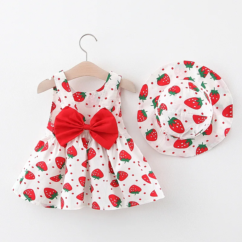 

Toddler Baby Dresses 2020 New Summer Stawberry Cool Cute Costumes Girls Infant Vestidos Sweet Clothing