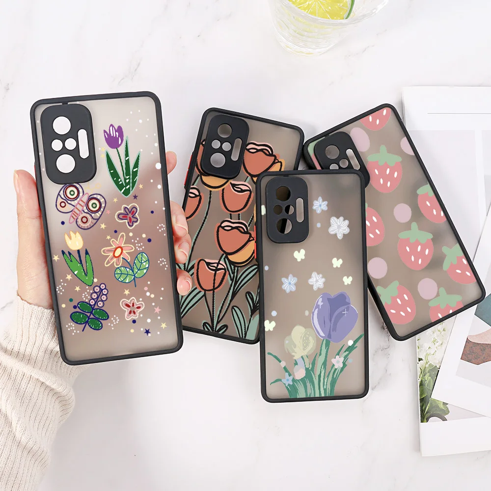 Xiaomi Redmi Note 11 Pro / 11 Pro 5G Funda Gel Tpu Silicona transparente  dibujo Flores 03