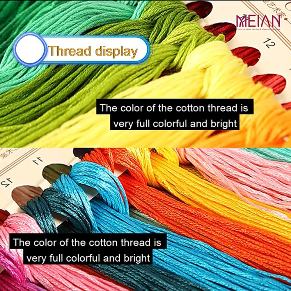 Cross Stitch Kit Animal Cat DIY Embroidery 11CT Cross Stitch Kits Craft Needlework Set Printed Canvas Cotton Thread Home Decoration