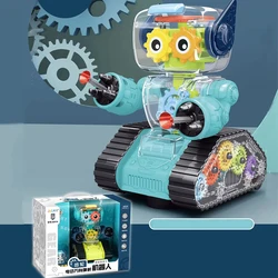 Robot électrique universel éducatif pour bébé, jeu de tir, lumières, jouets musicaux, pour fille et garçon 