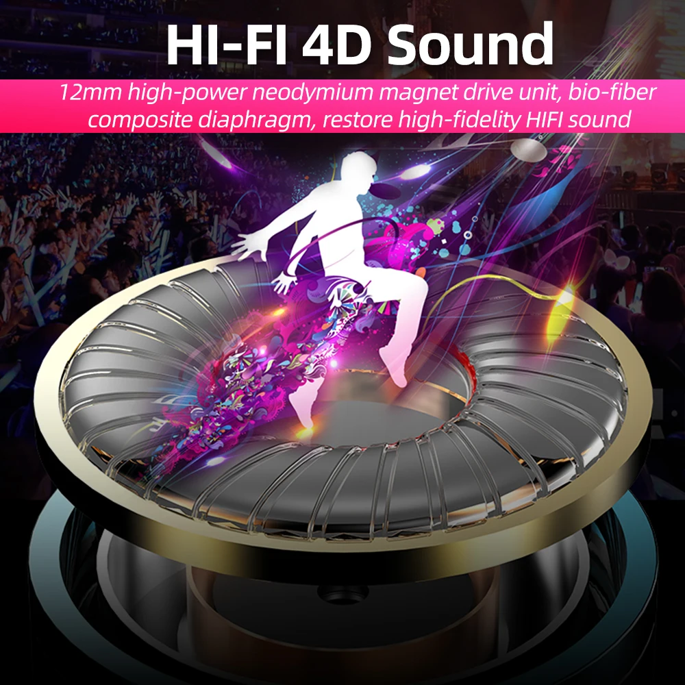 FONKEN 3.5mm Earphone Wired Earpiece Stereo Bass Music Earpiece For Xiaomi Samsung Waterproof Sports Earbuds Gaming Headset Mic 5