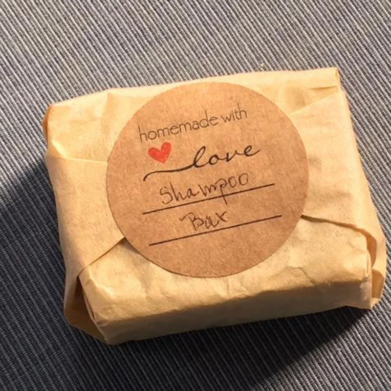 Наклейки самодельные с надписью With Love 1 дюйм 500 шт. в рулоне|Канцелярские наклейки|
