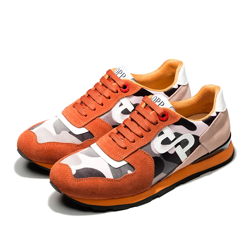 OPP/Мужская обувь; большие размеры; спортивная обувь; модная мужская камуфляжная Повседневная обувь; универсальная удобная обувь для путешествий - Цвет: Orange