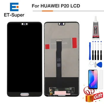 

For Huawei P20 LCD Screen Touch Screen Digitizer Assembly EML L29 L22 L09 AL00 P20 LCD With Frame Replacement Parts+Free Gifts