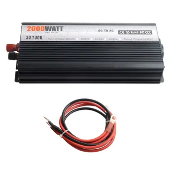 

Peak 8000W 12V-220V Car Power Inverter Converter Charger Adapter Pure Sine Wave with EU Plug Intelligent protection