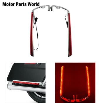 

Motorcycle Saddlebag Side Marker LED Light Lens For Harley Touring Ultra Limited Low FLHTKL Street Glide FLHX Road King 14-Up