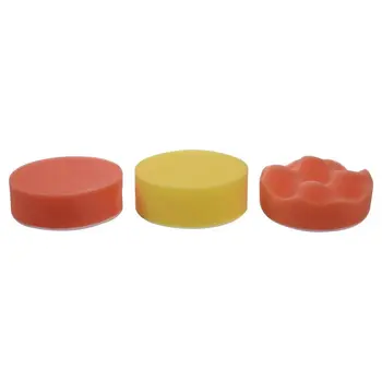 

10PCS 3 inch Polishing Pad + Hand Buffer Set with Drill Adapter For Car Polish Buffing