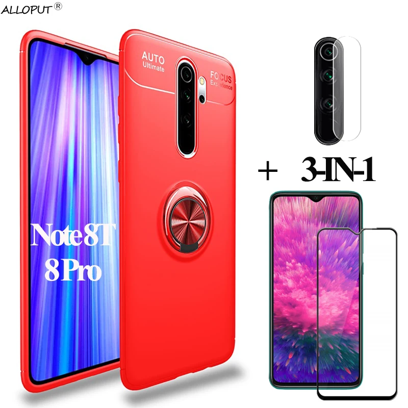 Стекло для камеры+PhoneCase xiaomi red mi note 8 pro 8t чехол книжка redmi силиконовый магнитным