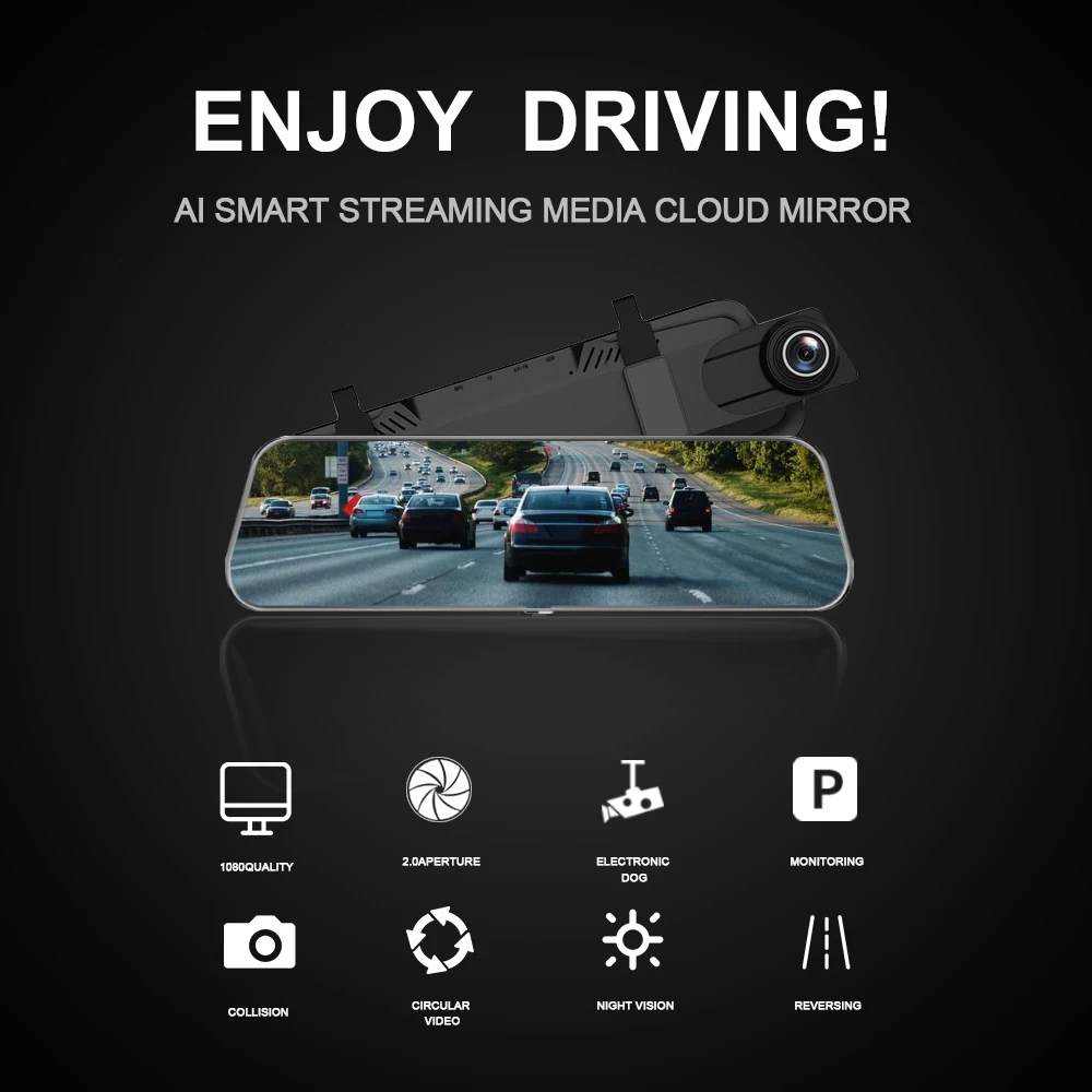 AE Anaheim Full HD 1080P Автомобильный видеорегистратор Камера авто 4 3 дюймов зеркало